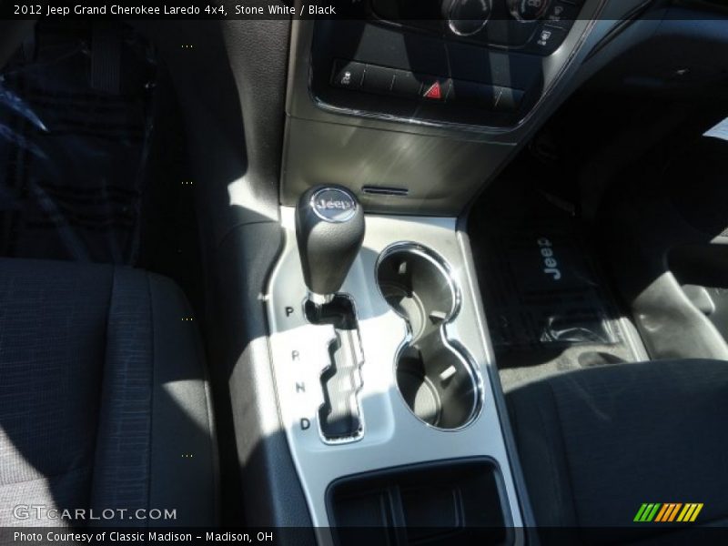 Stone White / Black 2012 Jeep Grand Cherokee Laredo 4x4