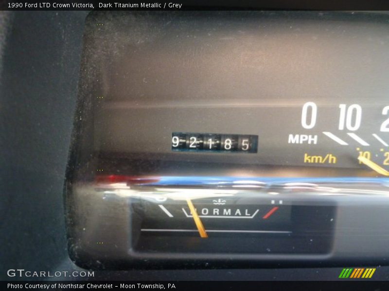 Dark Titanium Metallic / Grey 1990 Ford LTD Crown Victoria