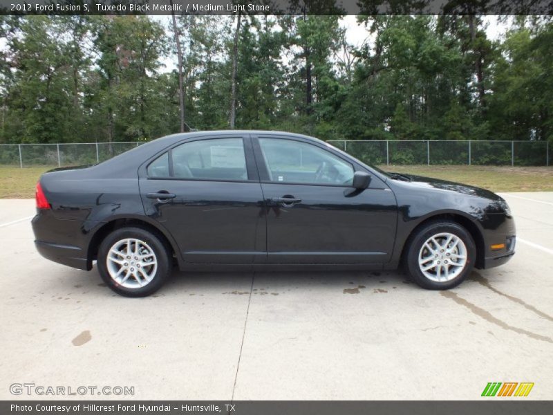 Tuxedo Black Metallic / Medium Light Stone 2012 Ford Fusion S