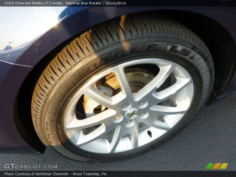 Imperial Blue Metallic / Ebony/Brick 2009 Chevrolet Malibu LTZ Sedan