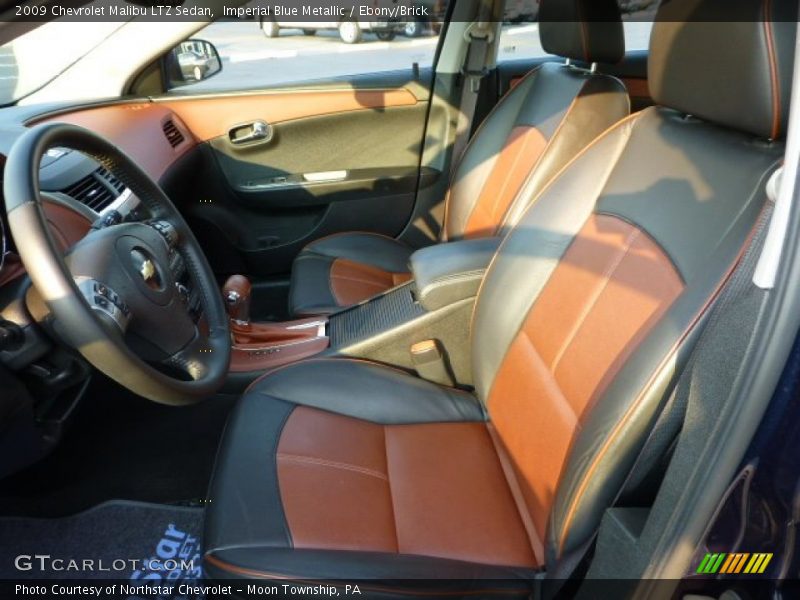 Imperial Blue Metallic / Ebony/Brick 2009 Chevrolet Malibu LTZ Sedan