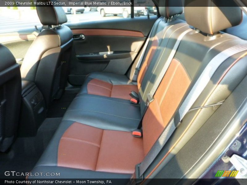 Imperial Blue Metallic / Ebony/Brick 2009 Chevrolet Malibu LTZ Sedan
