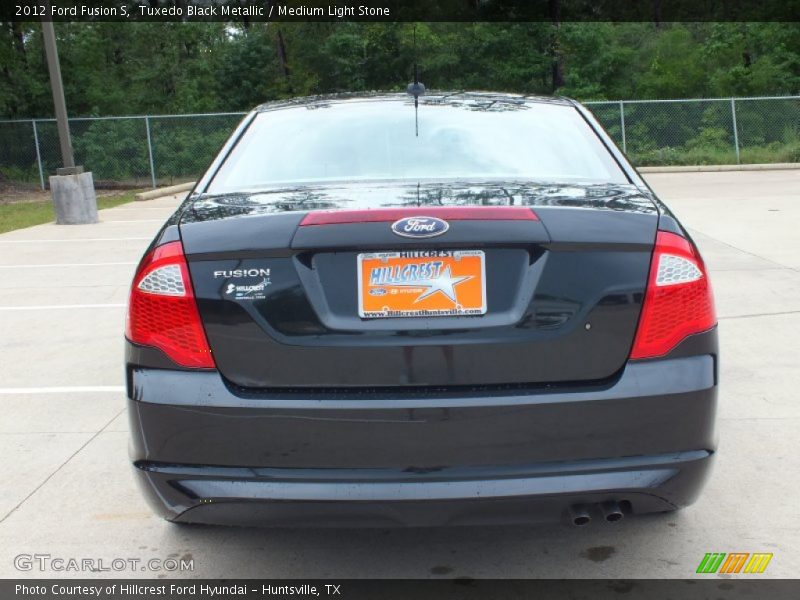 Tuxedo Black Metallic / Medium Light Stone 2012 Ford Fusion S