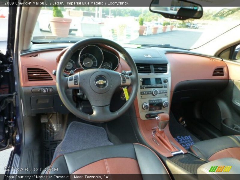 Imperial Blue Metallic / Ebony/Brick 2009 Chevrolet Malibu LTZ Sedan