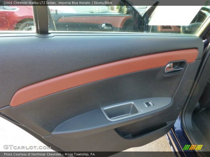 Imperial Blue Metallic / Ebony/Brick 2009 Chevrolet Malibu LTZ Sedan