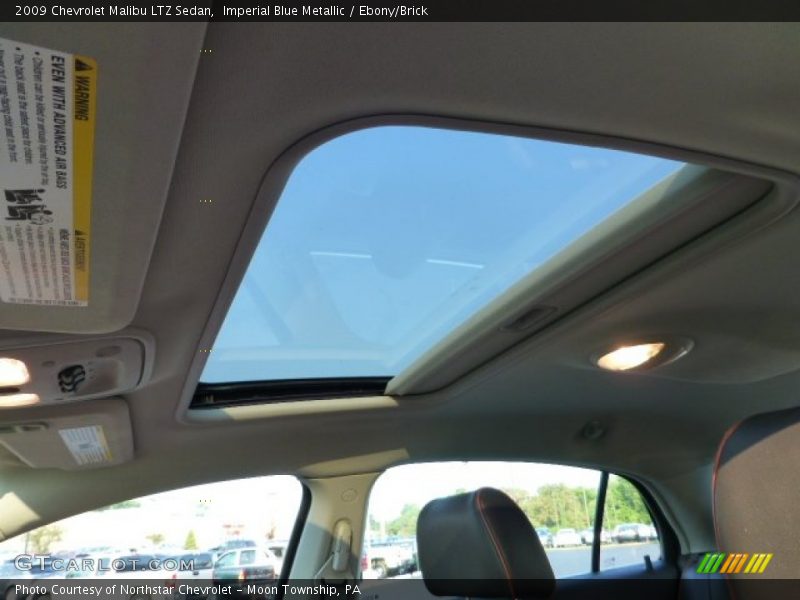 Imperial Blue Metallic / Ebony/Brick 2009 Chevrolet Malibu LTZ Sedan