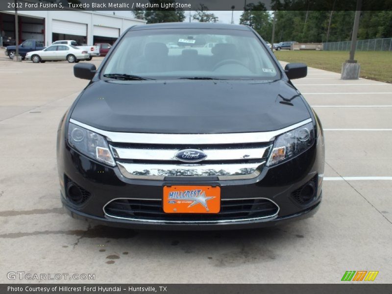 Tuxedo Black Metallic / Medium Light Stone 2012 Ford Fusion S