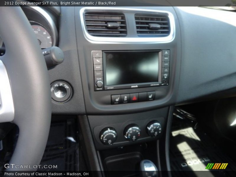 Bright Silver Metallic / Black/Red 2012 Dodge Avenger SXT Plus