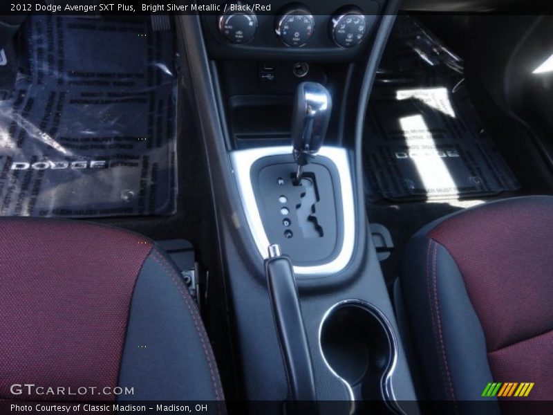 Bright Silver Metallic / Black/Red 2012 Dodge Avenger SXT Plus