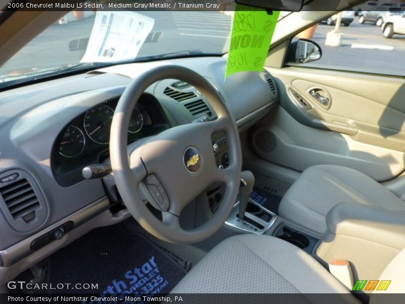 Medium Gray Metallic / Titanium Gray 2006 Chevrolet Malibu LS Sedan