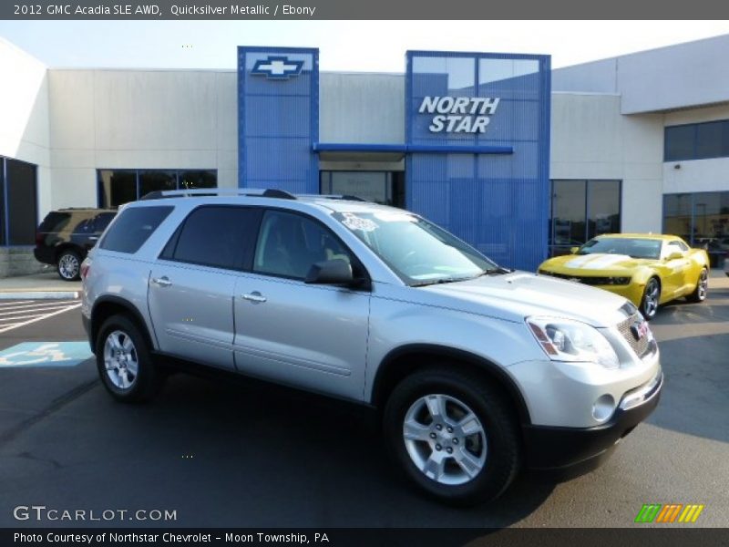 Quicksilver Metallic / Ebony 2012 GMC Acadia SLE AWD