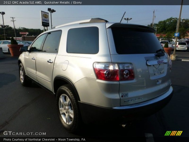 Quicksilver Metallic / Ebony 2012 GMC Acadia SLE AWD