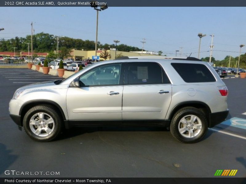 Quicksilver Metallic / Ebony 2012 GMC Acadia SLE AWD