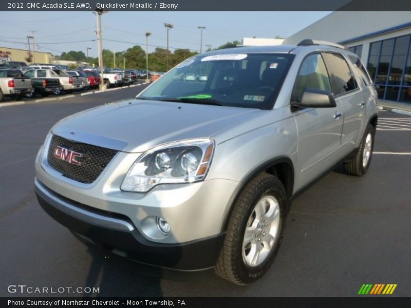 Quicksilver Metallic / Ebony 2012 GMC Acadia SLE AWD