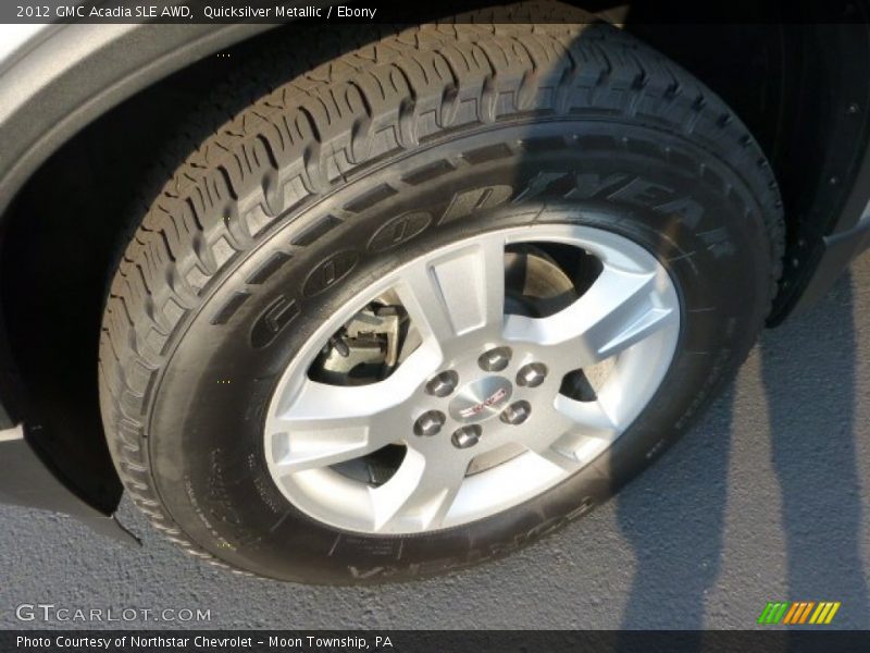 Quicksilver Metallic / Ebony 2012 GMC Acadia SLE AWD