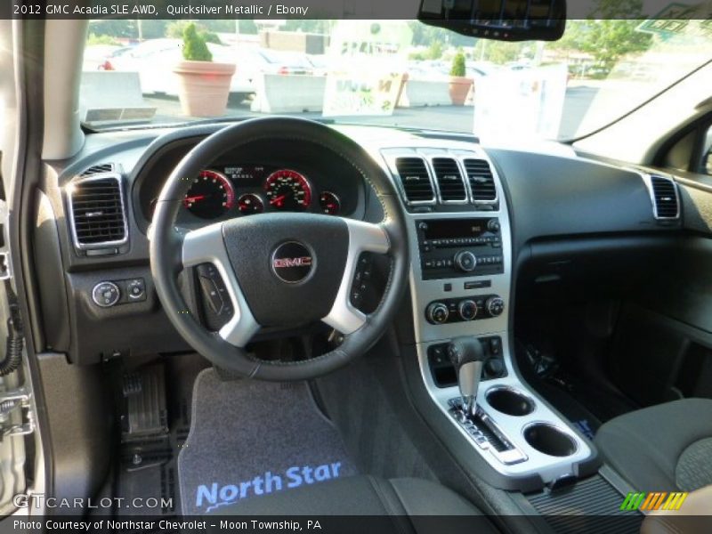 Quicksilver Metallic / Ebony 2012 GMC Acadia SLE AWD
