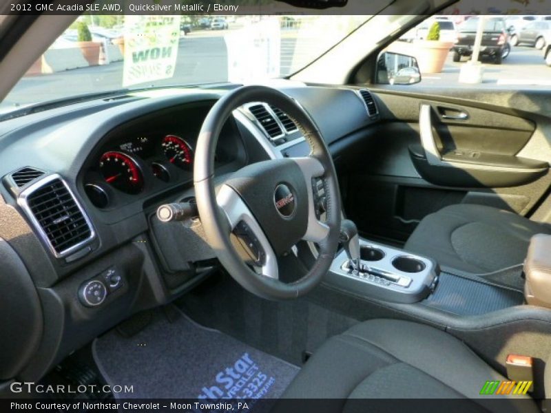 Quicksilver Metallic / Ebony 2012 GMC Acadia SLE AWD