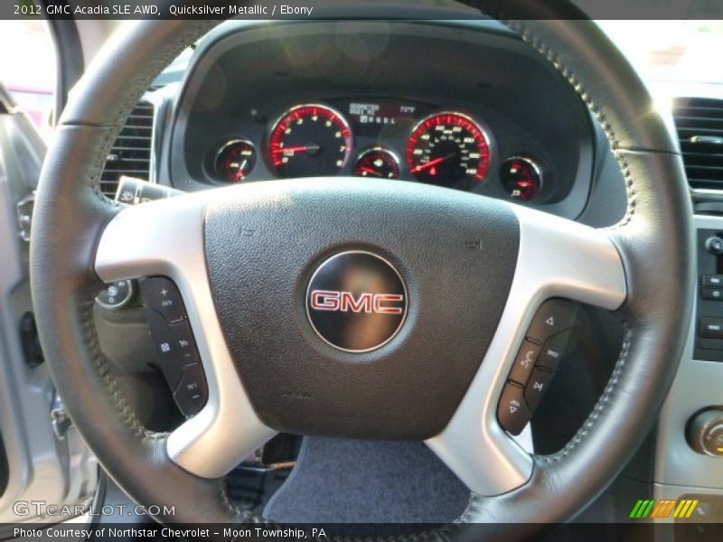 Quicksilver Metallic / Ebony 2012 GMC Acadia SLE AWD