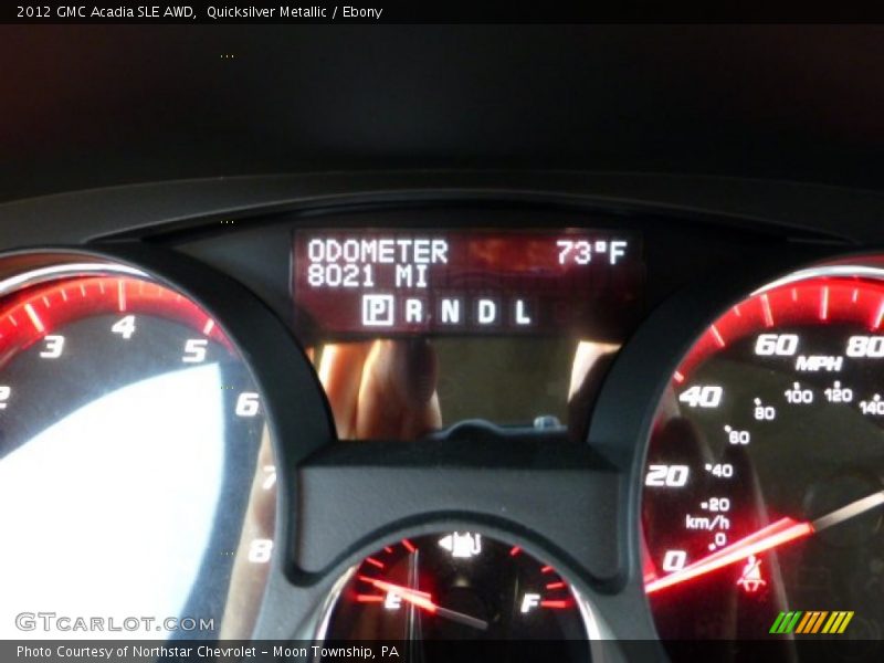 Quicksilver Metallic / Ebony 2012 GMC Acadia SLE AWD