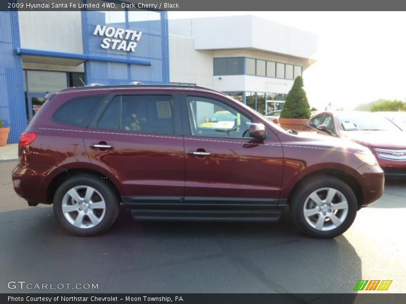Dark Cherry / Black 2009 Hyundai Santa Fe Limited 4WD