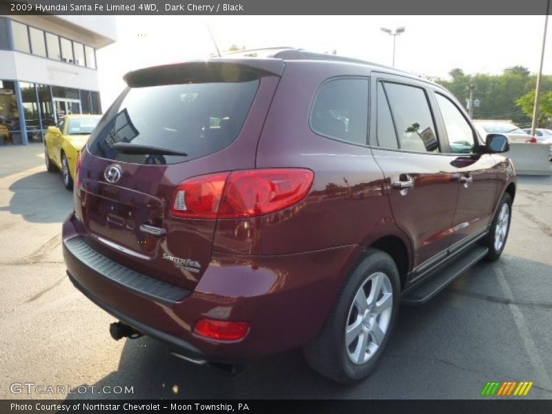 Dark Cherry / Black 2009 Hyundai Santa Fe Limited 4WD