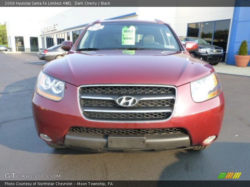 Dark Cherry / Black 2009 Hyundai Santa Fe Limited 4WD