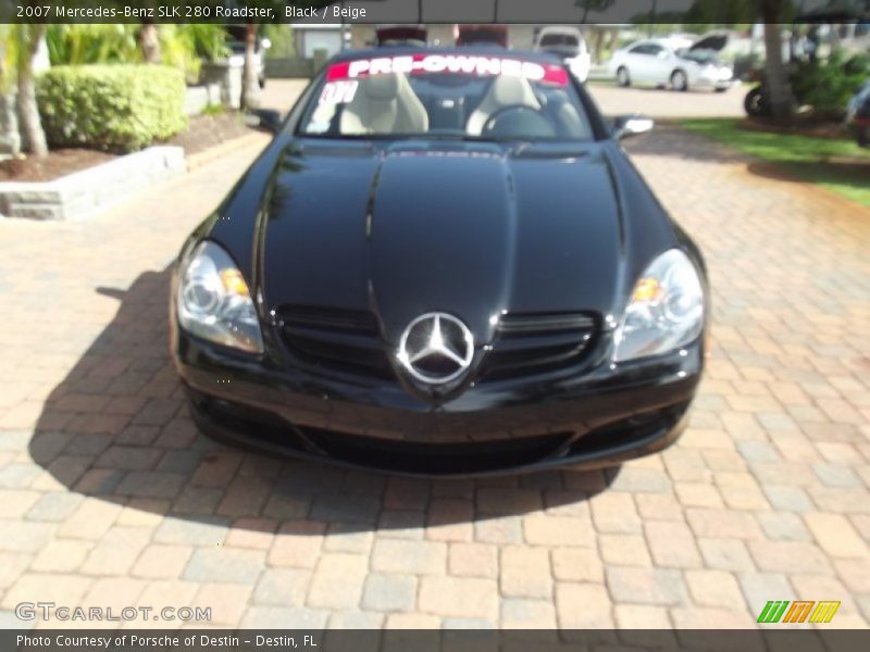 Black / Beige 2007 Mercedes-Benz SLK 280 Roadster