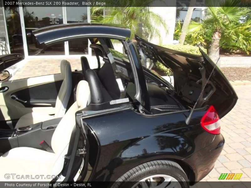 Black / Beige 2007 Mercedes-Benz SLK 280 Roadster