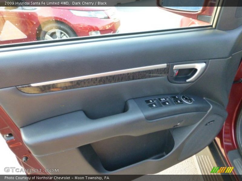 Dark Cherry / Black 2009 Hyundai Santa Fe Limited 4WD