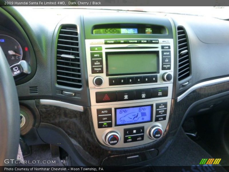 Dark Cherry / Black 2009 Hyundai Santa Fe Limited 4WD