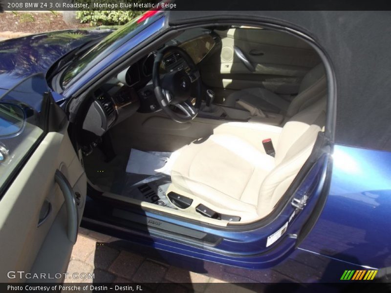 Montego Blue Metallic / Beige 2008 BMW Z4 3.0i Roadster