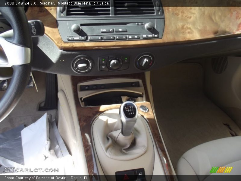 Montego Blue Metallic / Beige 2008 BMW Z4 3.0i Roadster