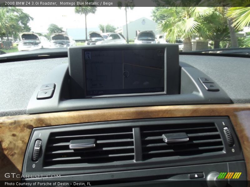 Montego Blue Metallic / Beige 2008 BMW Z4 3.0i Roadster