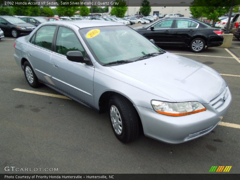 Satin Silver Metallic / Quartz Gray 2002 Honda Accord VP Sedan