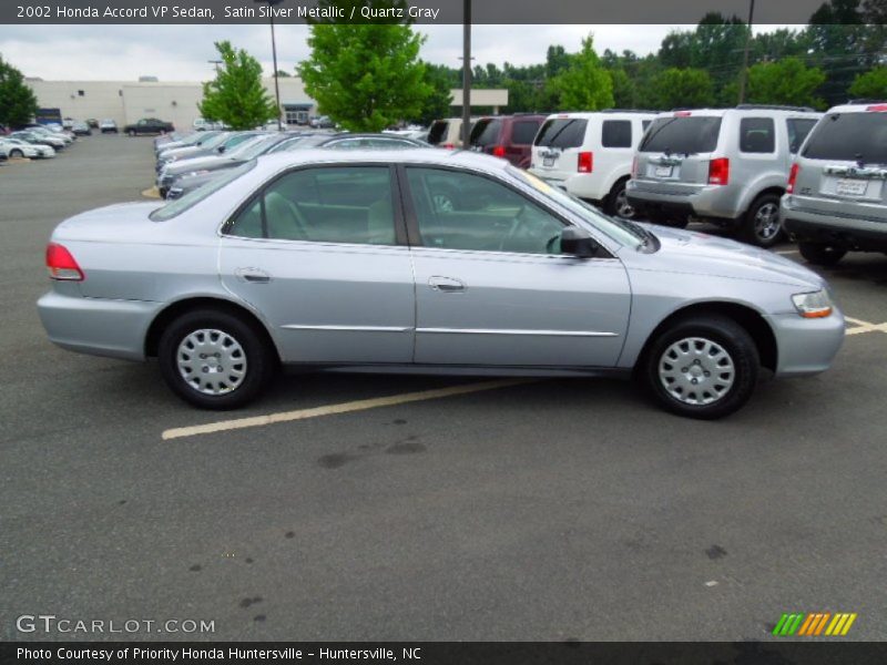 Satin Silver Metallic / Quartz Gray 2002 Honda Accord VP Sedan