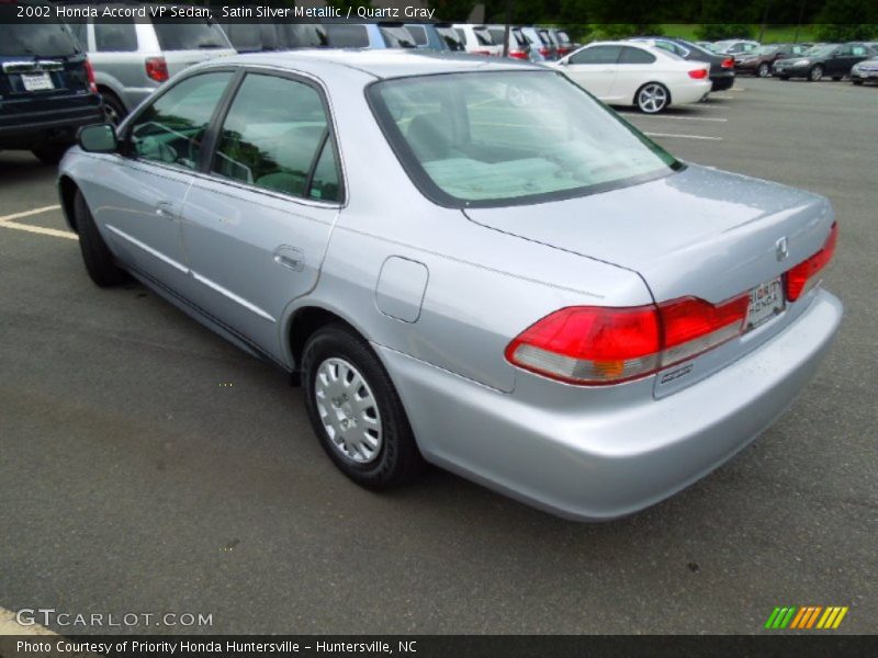 Satin Silver Metallic / Quartz Gray 2002 Honda Accord VP Sedan