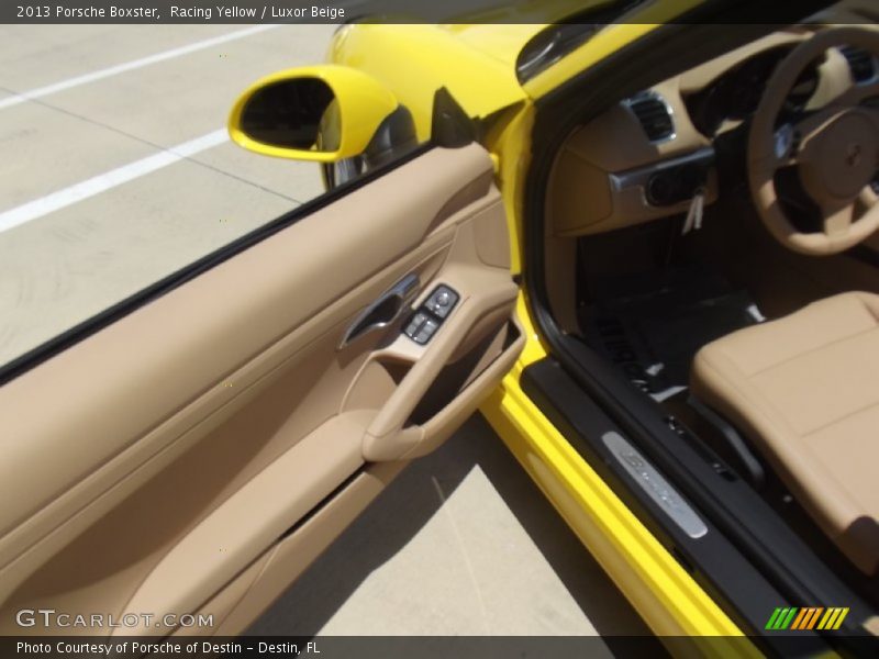Racing Yellow / Luxor Beige 2013 Porsche Boxster