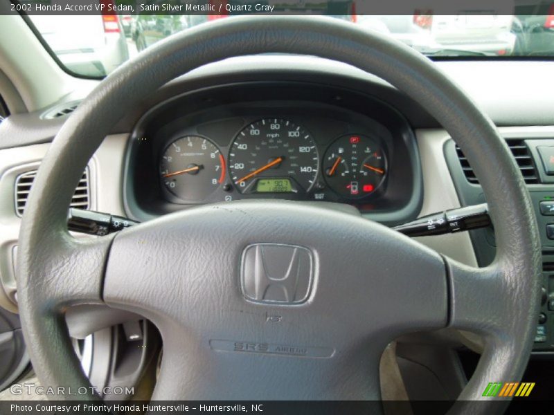 Satin Silver Metallic / Quartz Gray 2002 Honda Accord VP Sedan