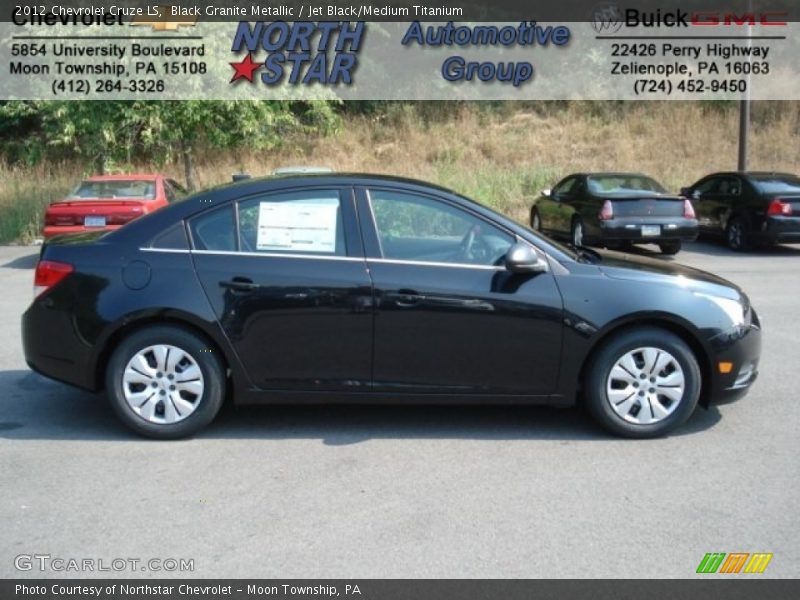 Black Granite Metallic / Jet Black/Medium Titanium 2012 Chevrolet Cruze LS