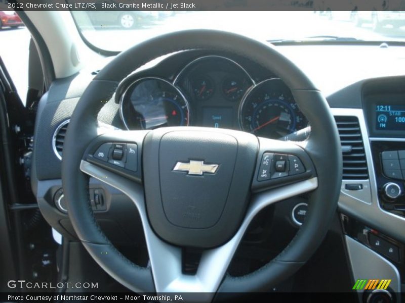 Black Granite Metallic / Jet Black 2012 Chevrolet Cruze LTZ/RS