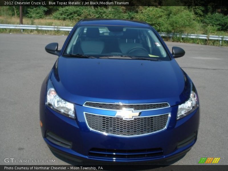 Blue Topaz Metallic / Jet Black/Medium Titanium 2012 Chevrolet Cruze LS