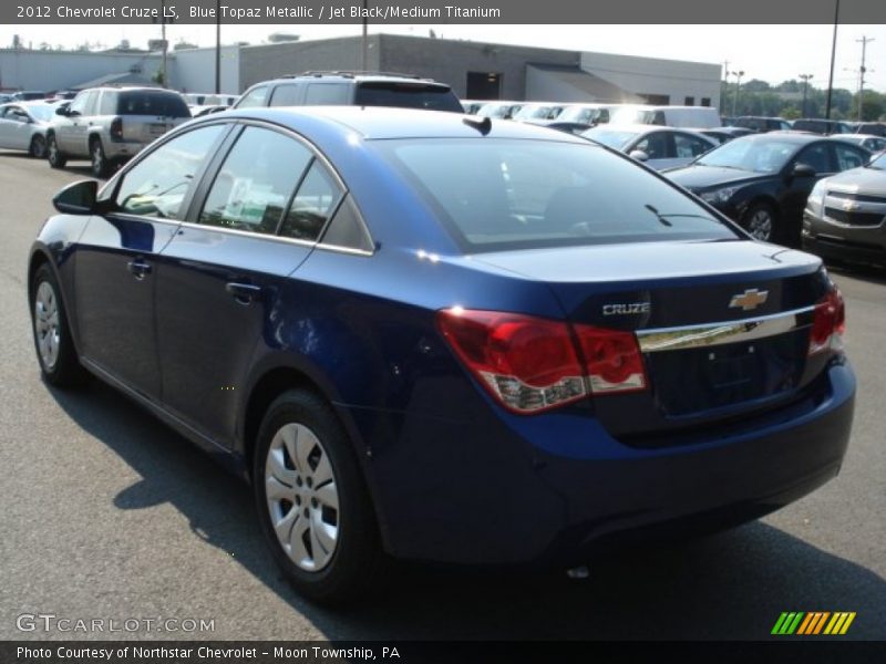 Blue Topaz Metallic / Jet Black/Medium Titanium 2012 Chevrolet Cruze LS