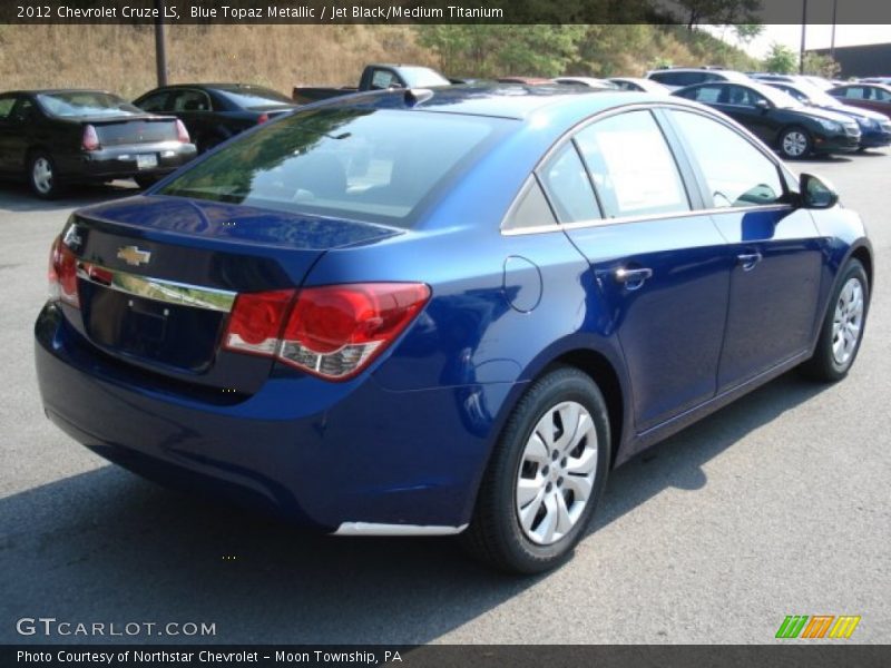 Blue Topaz Metallic / Jet Black/Medium Titanium 2012 Chevrolet Cruze LS