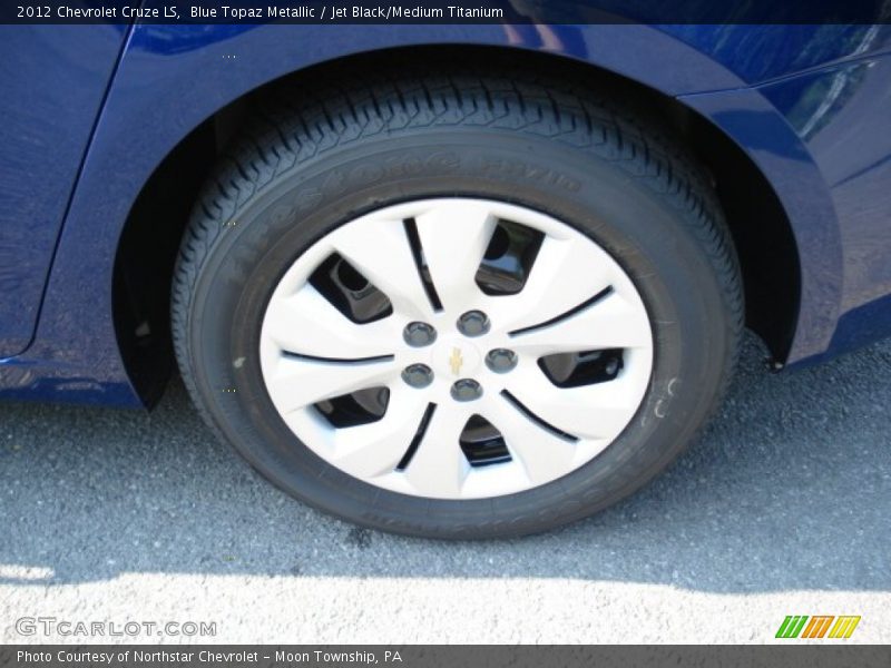Blue Topaz Metallic / Jet Black/Medium Titanium 2012 Chevrolet Cruze LS