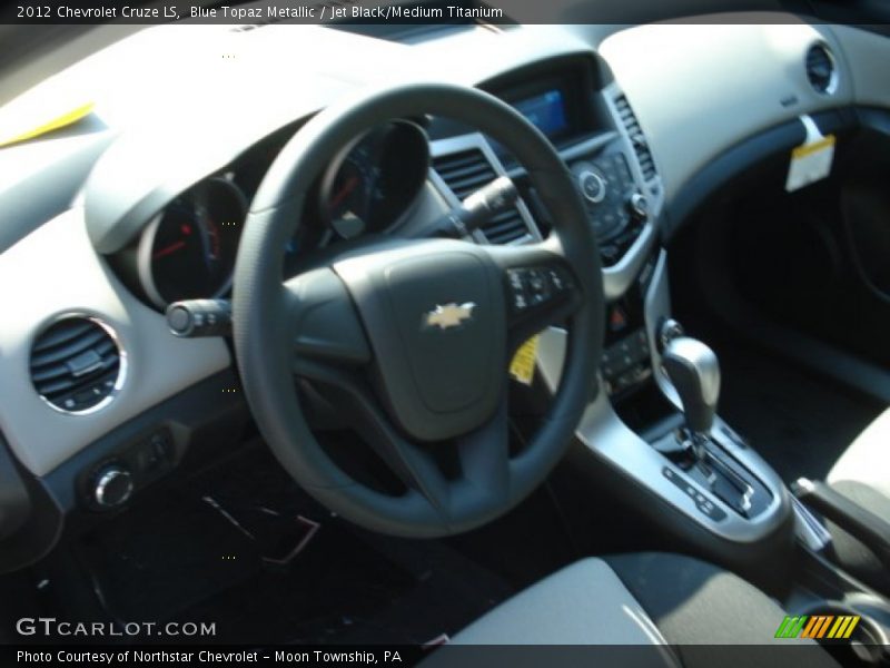 Blue Topaz Metallic / Jet Black/Medium Titanium 2012 Chevrolet Cruze LS