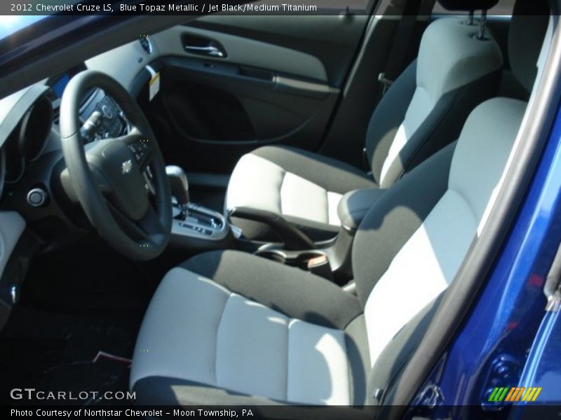 Blue Topaz Metallic / Jet Black/Medium Titanium 2012 Chevrolet Cruze LS