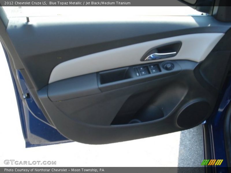 Blue Topaz Metallic / Jet Black/Medium Titanium 2012 Chevrolet Cruze LS