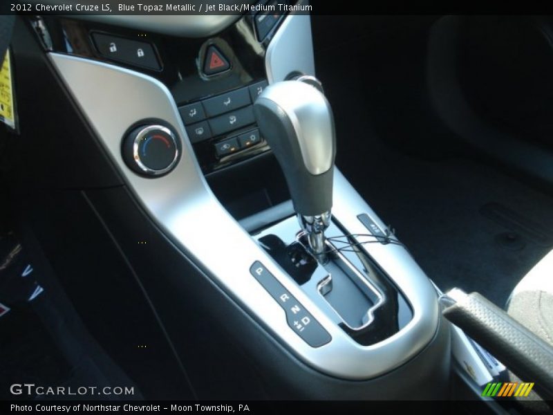 Blue Topaz Metallic / Jet Black/Medium Titanium 2012 Chevrolet Cruze LS