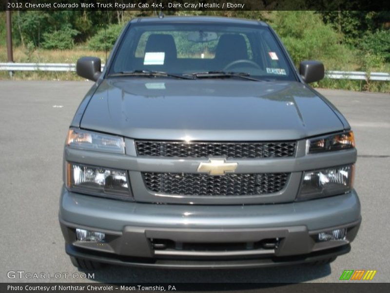 Dark Gray Metallic / Ebony 2012 Chevrolet Colorado Work Truck Regular Cab 4x4