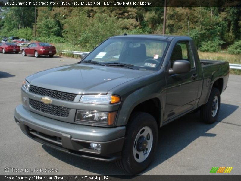Dark Gray Metallic / Ebony 2012 Chevrolet Colorado Work Truck Regular Cab 4x4